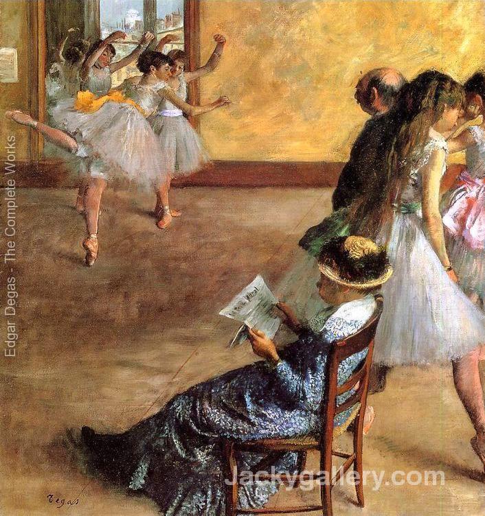 Ballet Class The by Edgar Degas paintings reproduction
